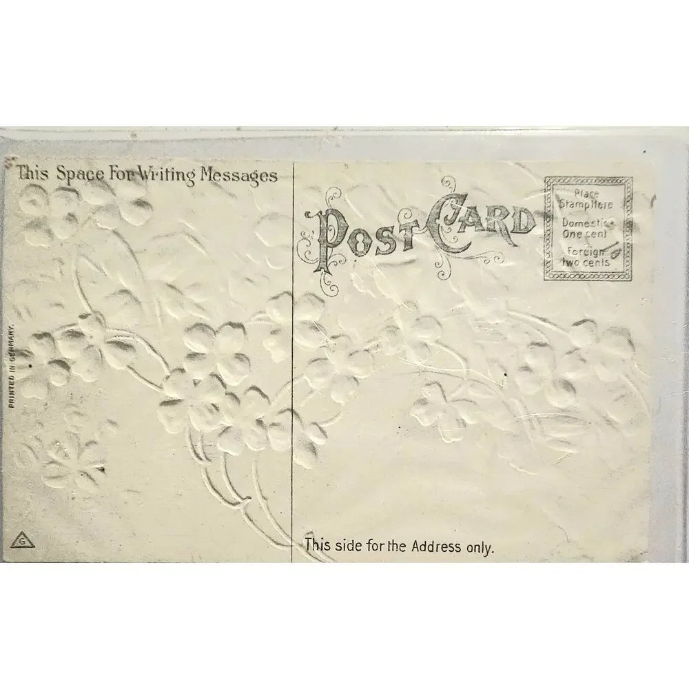 Lot Of Four Vintage Antique Embossed Postcards Flowers